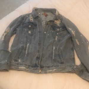 Studded jean jacket